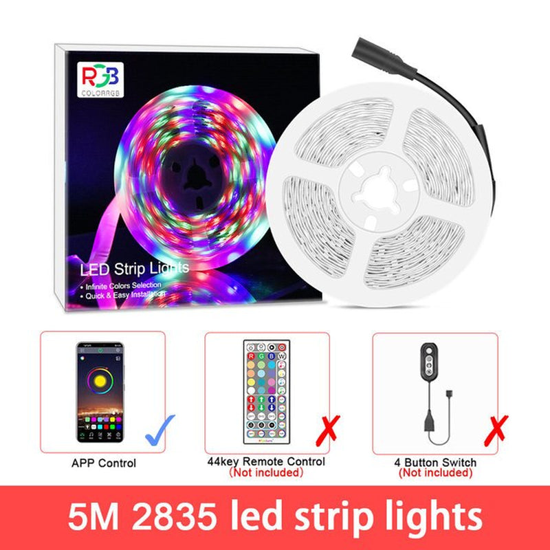 Suntech WS2811 LED Strip Lights, Dreamcolor LED Lights with App Control,Rainbow Effect Light Strip for Bedroom, Kitchen, Party