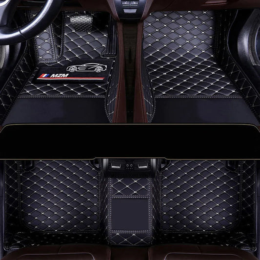 Thicken Leather Car Floor Mat for Suzuki Swift Jimny Grand Vitara Sx4 Ignis Samurai Baleno Liana Rugs Carpets Accessories